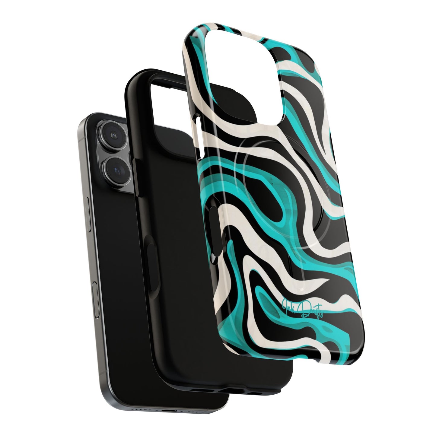 Phone Case - Aqua Strata | MagSafe iPhone Case