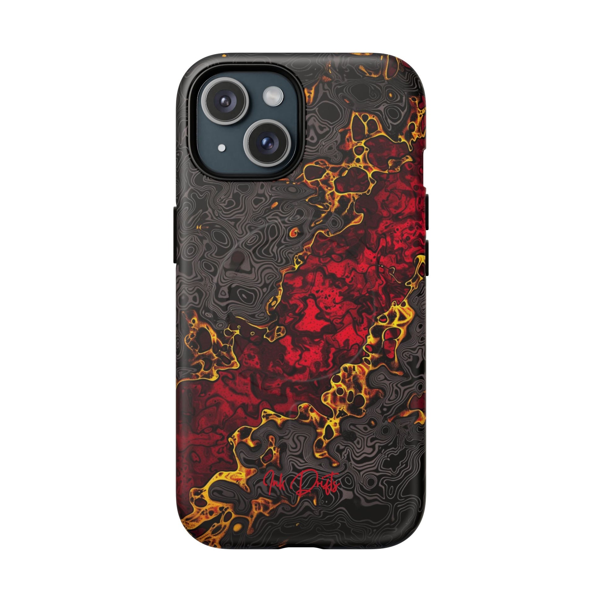 iPhone 15 Matte Phone Case - Volcanic Veins | MagSafe iPhone Case