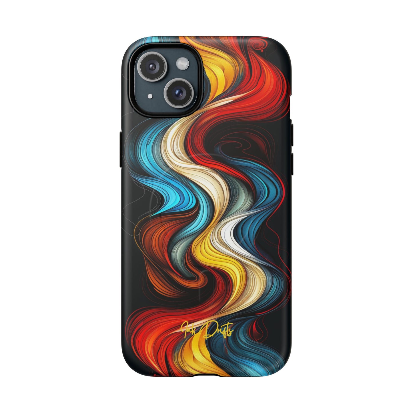 iPhone 15 Plus Matte Phone Case - Tangled Colors | MagSafe iPhone Case