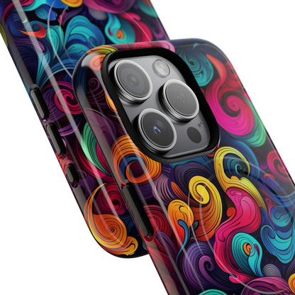 Phone Case - Psychedelic Waves | MagSafe iPhone Case