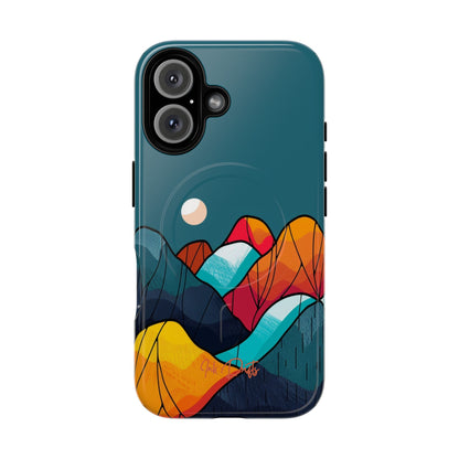 iPhone 16 Glossy Phone Case - Autumn Mountains | MagSafe iPhone Case