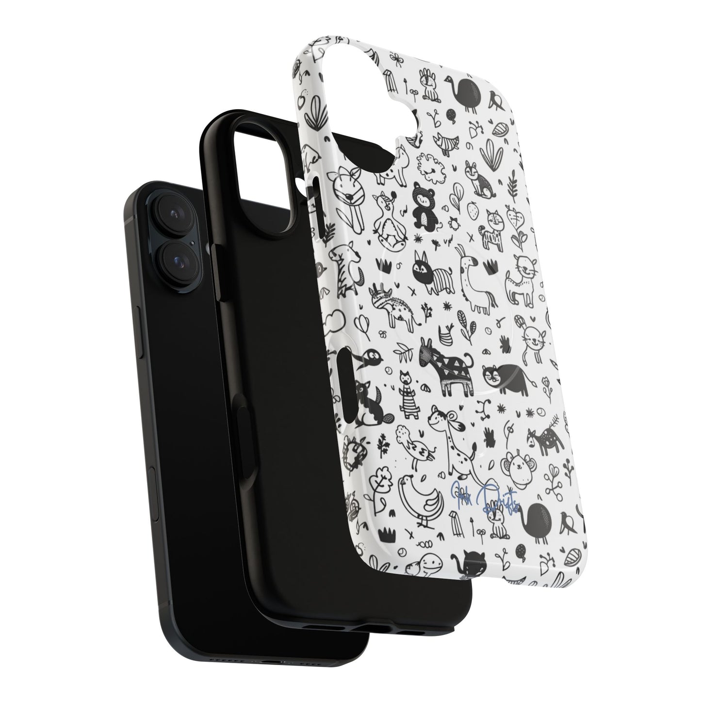 Phone Case - Doodle Zoo | MagSafe iPhone Case