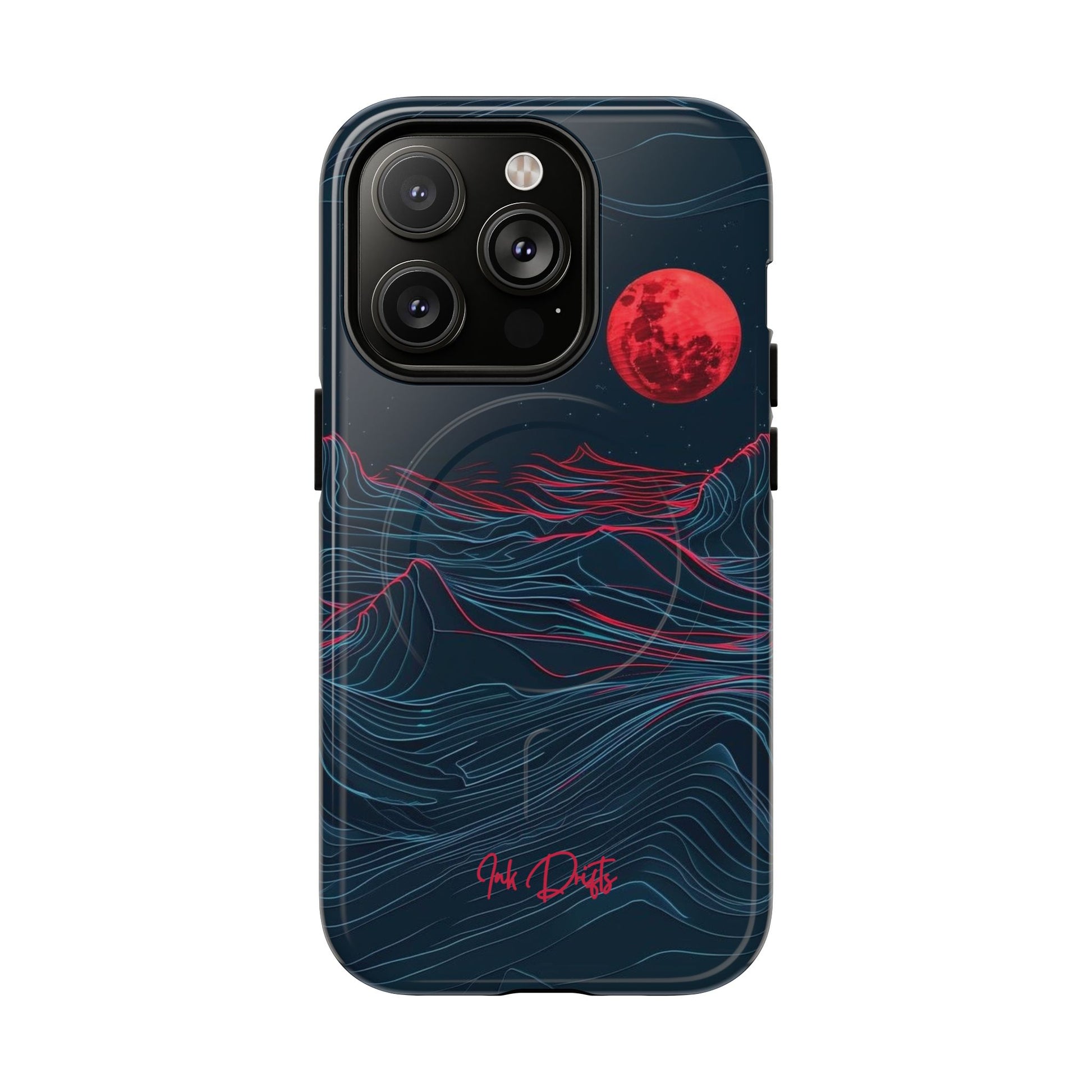 iPhone 14 Pro Glossy Phone Case - Blood Moon | MagSafe iPhone Case