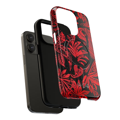 Phone Case - Crimson Jungle | MagSafe iPhone Case