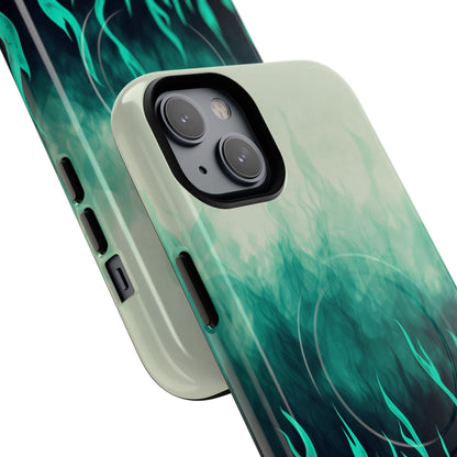 Phone Case - Teal Inferno | MagSafe iPhone Case