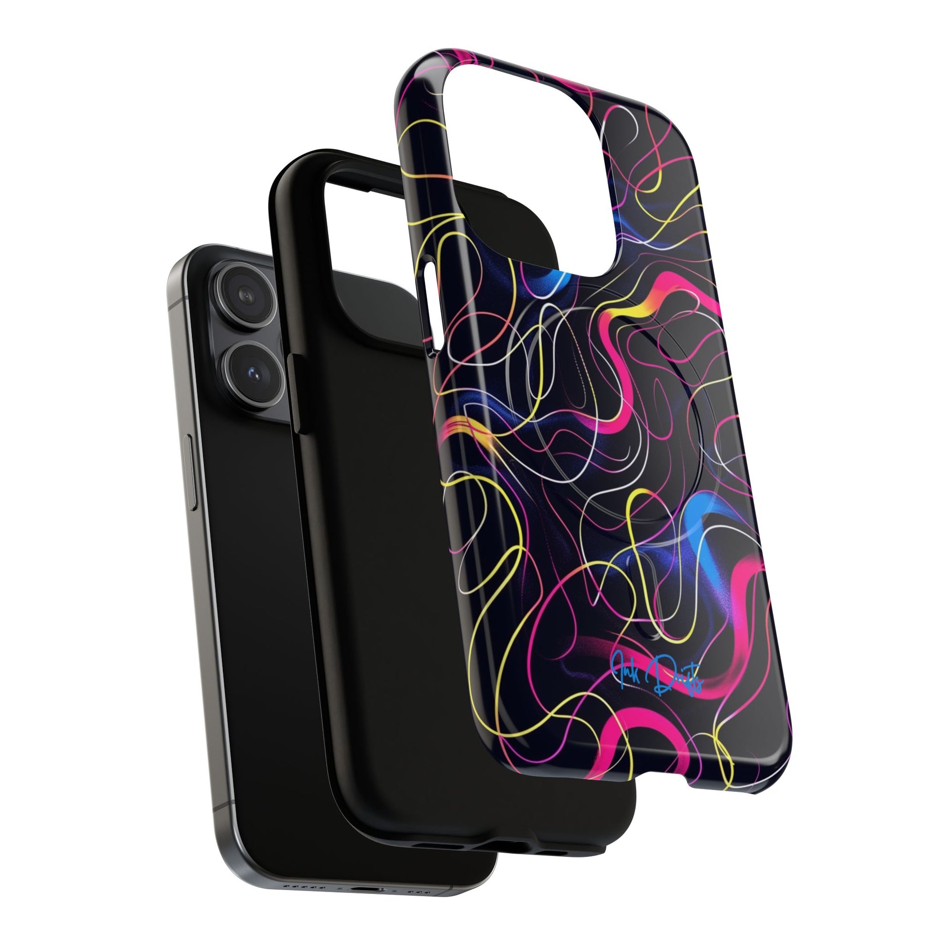 Phone Case - Neon Tangles | MagSafe iPhone Case