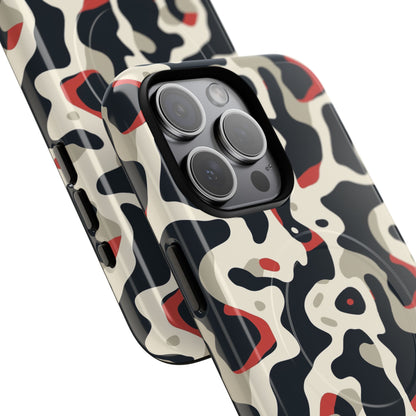 Phone Case - Cream Red Camo | MagSafe iPhone Case