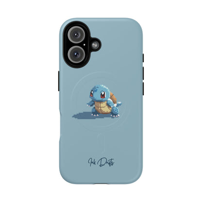 iPhone 16 Matte Phone Case - Pixel Squirtle | MagSafe iPhone Case