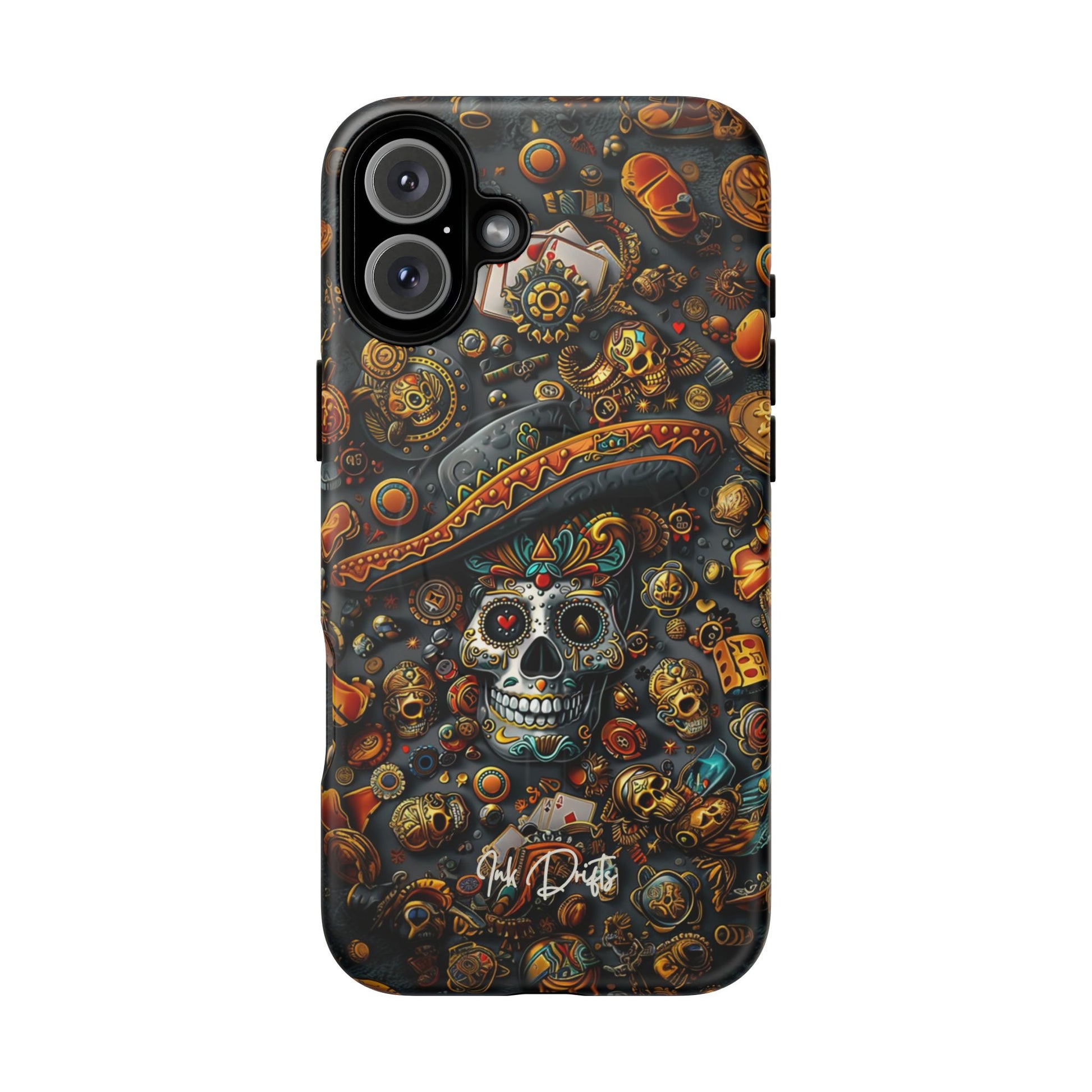 iPhone 16 Plus Matte Phone Case - Aztec Gold | MagSafe iPhone Case