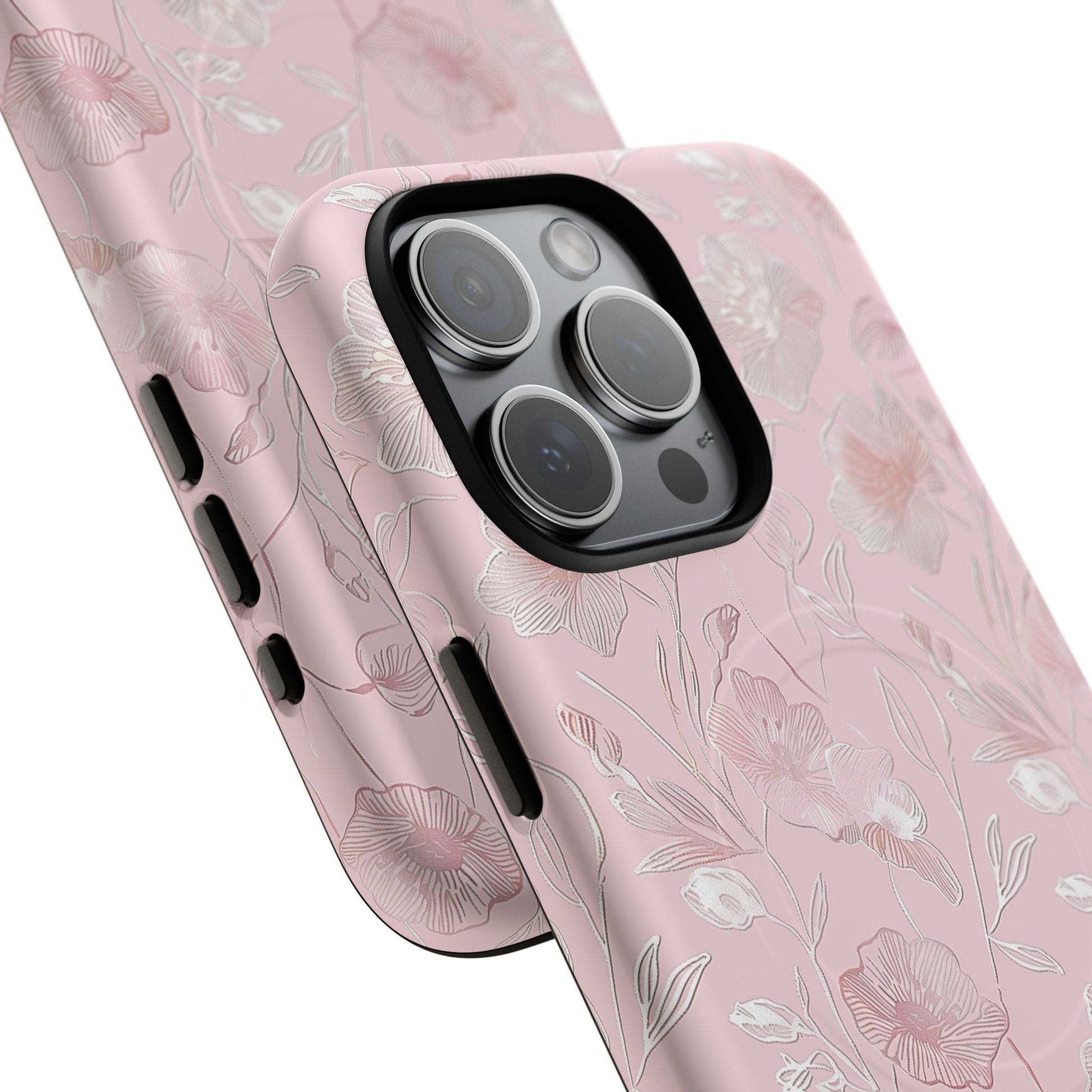 Phone Case - Pink Flora | MagSafe iPhone Case