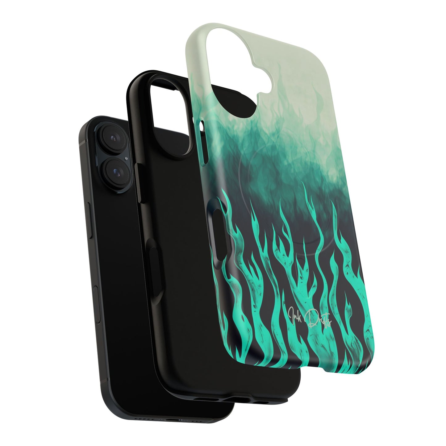 Phone Case - Teal Inferno | MagSafe iPhone Case