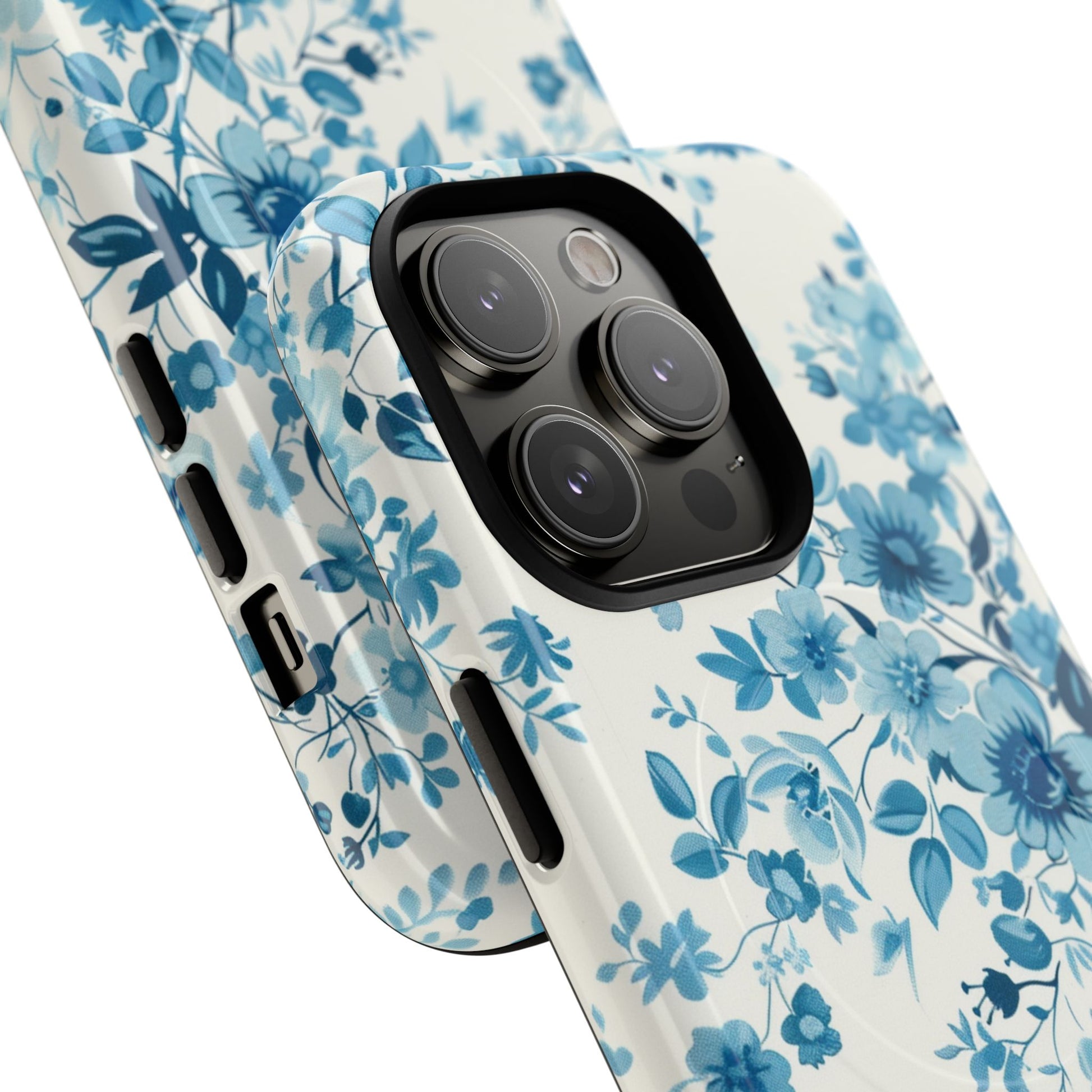 Phone Case - Blue Blossom | MagSafe iPhone Case