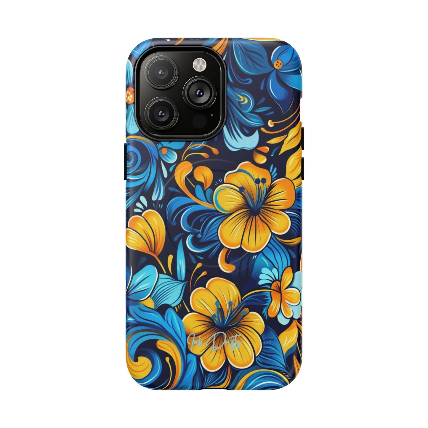 iPhone 14 Pro Max Matte Phone Case - Floral Fusion | MagSafe iPhone Case