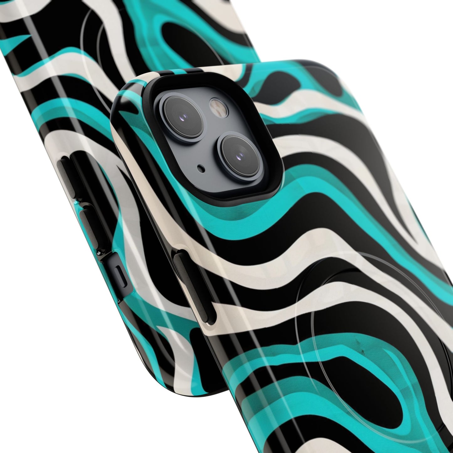 Phone Case - Aqua Strata | MagSafe iPhone Case