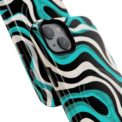 Phone Case - Aqua Strata | MagSafe iPhone Case