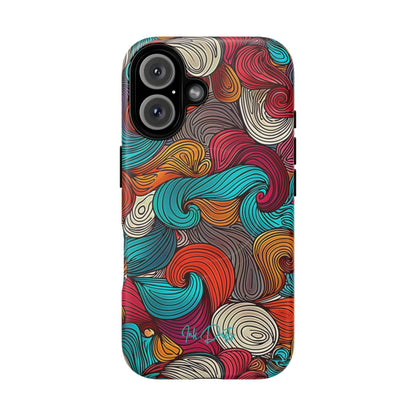 iPhone 16 Matte Phone Case - Vivid Curls | MagSafe iPhone Case