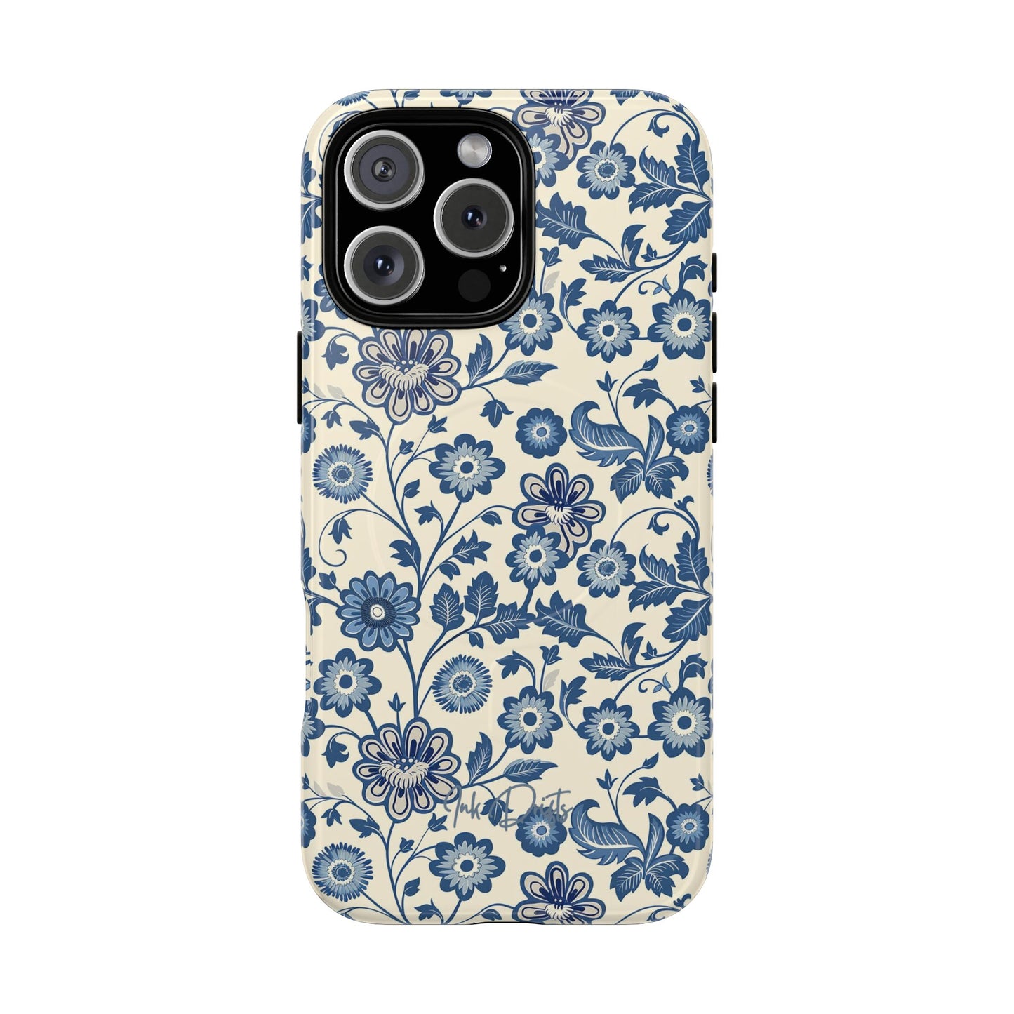 iPhone 16 Pro Max Glossy Phone Case - Colonial Garden | MagSafe iPhone Case