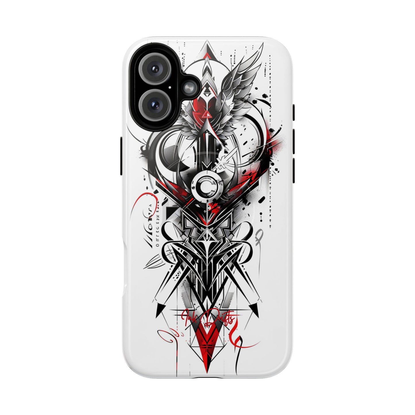 iPhone 16 Plus Glossy Phone Case - Cyber Sigil | MagSafe iPhone Case