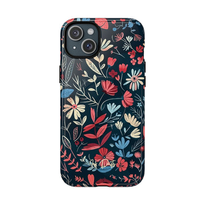 iPhone 15 Plus Glossy Phone Case - Twilight Petals | MagSafe iPhone Case