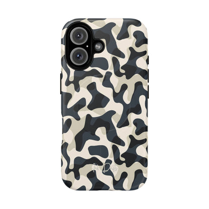 iPhone 16 Matte Phone Case - Monochrome Camo | MagSafe iPhone Case