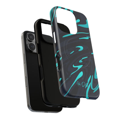 Phone Case - Turquoise Splash | MagSafe iPhone Case