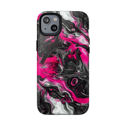 iPhone 14 Plus Glossy Phone Case - Electric Pink | MagSafe iPhone Case