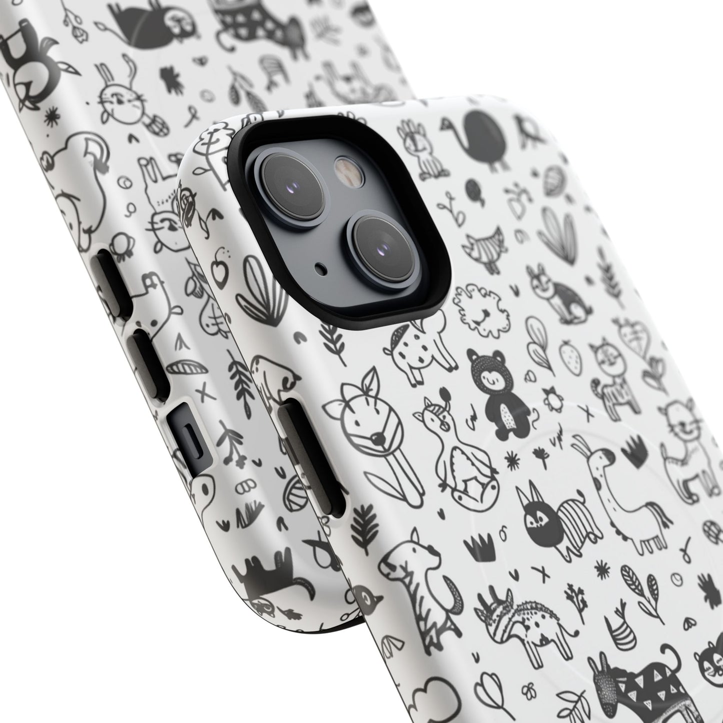 Phone Case - Doodle Zoo | MagSafe iPhone Case