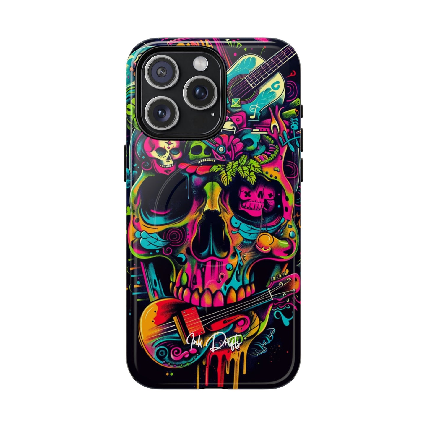 iPhone 15 Pro Max Glossy Phone Case - Psychedelic Harmony | MagSafe iPhone Case