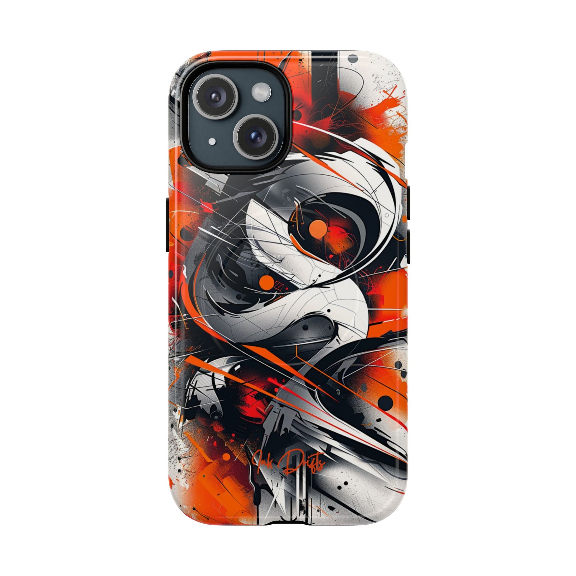 iPhone 15 Glossy Phone Case - Urban Vortex | MagSafe iPhone Case