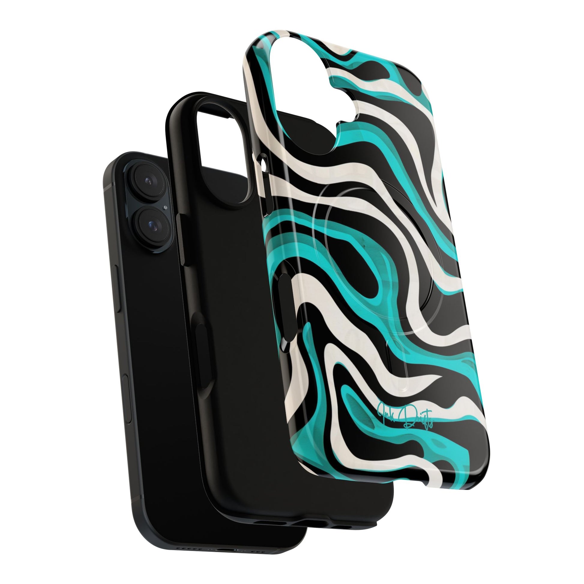 Phone Case - Aqua Strata | MagSafe iPhone Case