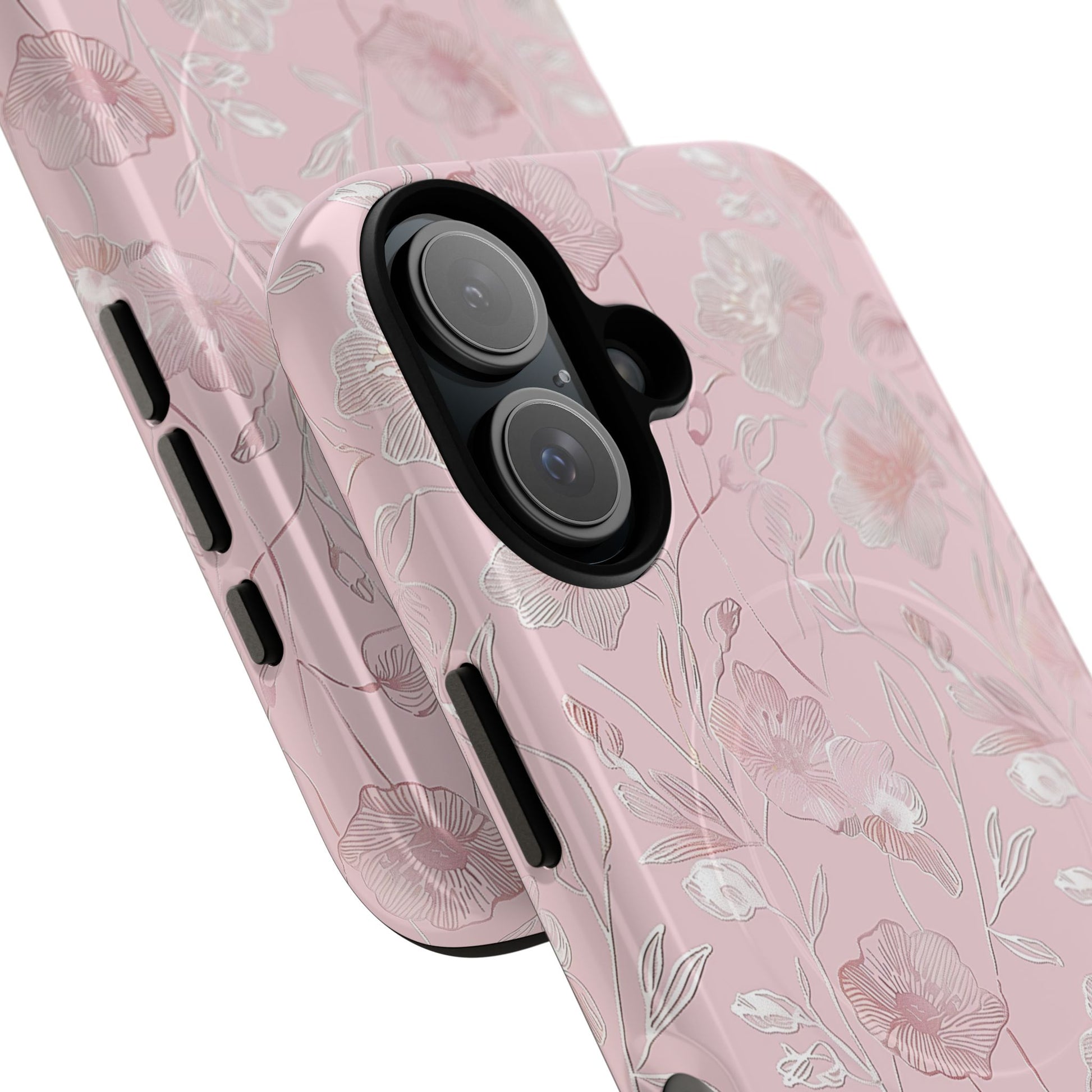 Phone Case - Pink Flora | MagSafe iPhone Case