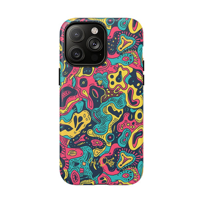 iPhone 14 Pro Max Matte Phone Case - Psychedelic Pop | MagSafe iPhone Case