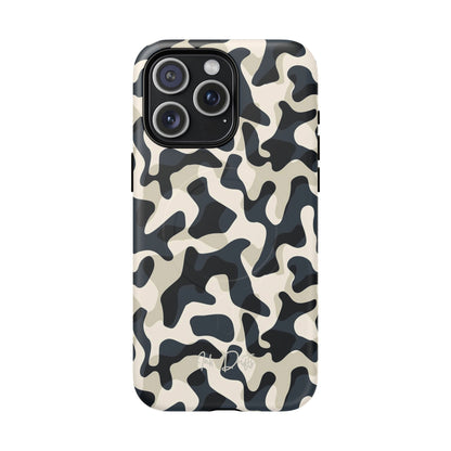 iPhone 15 Pro Max Matte Phone Case - Monochrome Camo | MagSafe iPhone Case