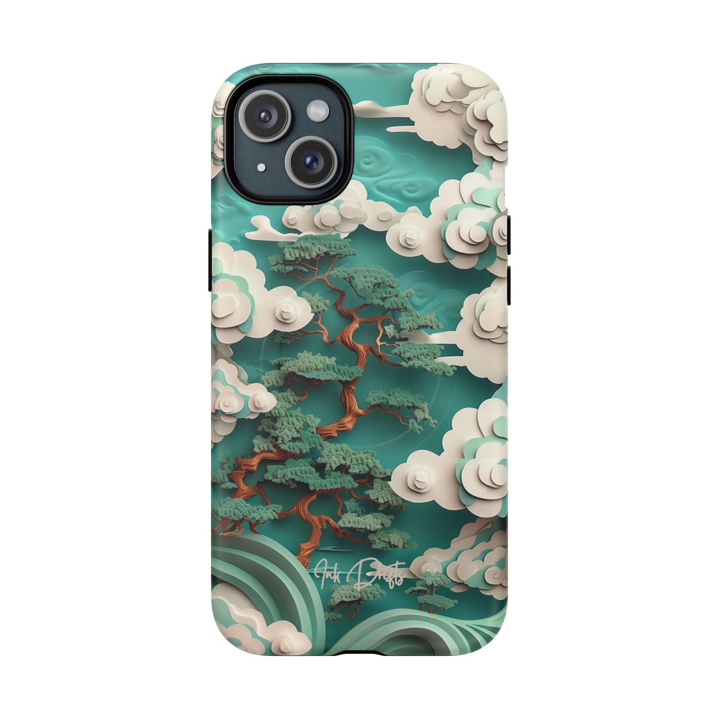 iPhone 15 Plus Matte Phone Case - Celestial Bonsai | MagSafe iPhone Case