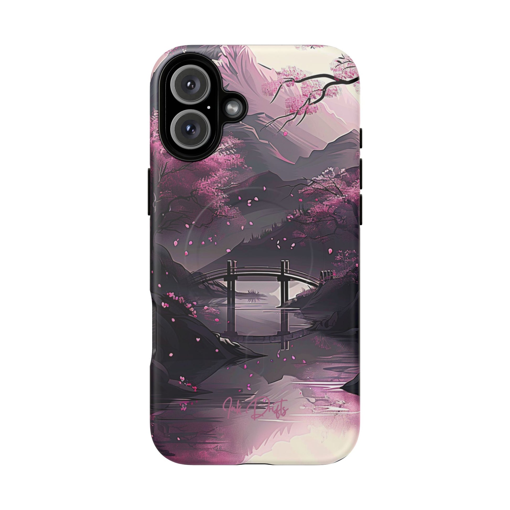 iPhone 16 Plus Matte Phone Case - Blossom Bridge | MagSafe iPhone Case