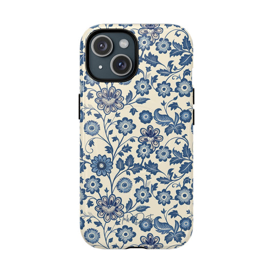 iPhone 15 Glossy Phone Case - Colonial Garden | MagSafe iPhone Case