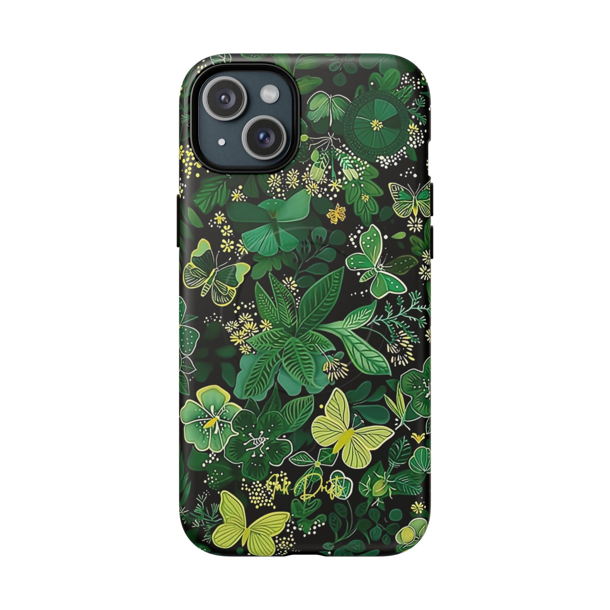 iPhone 15 Plus Matte Phone Case - Spring Butterflies | MagSafe iPhone Case