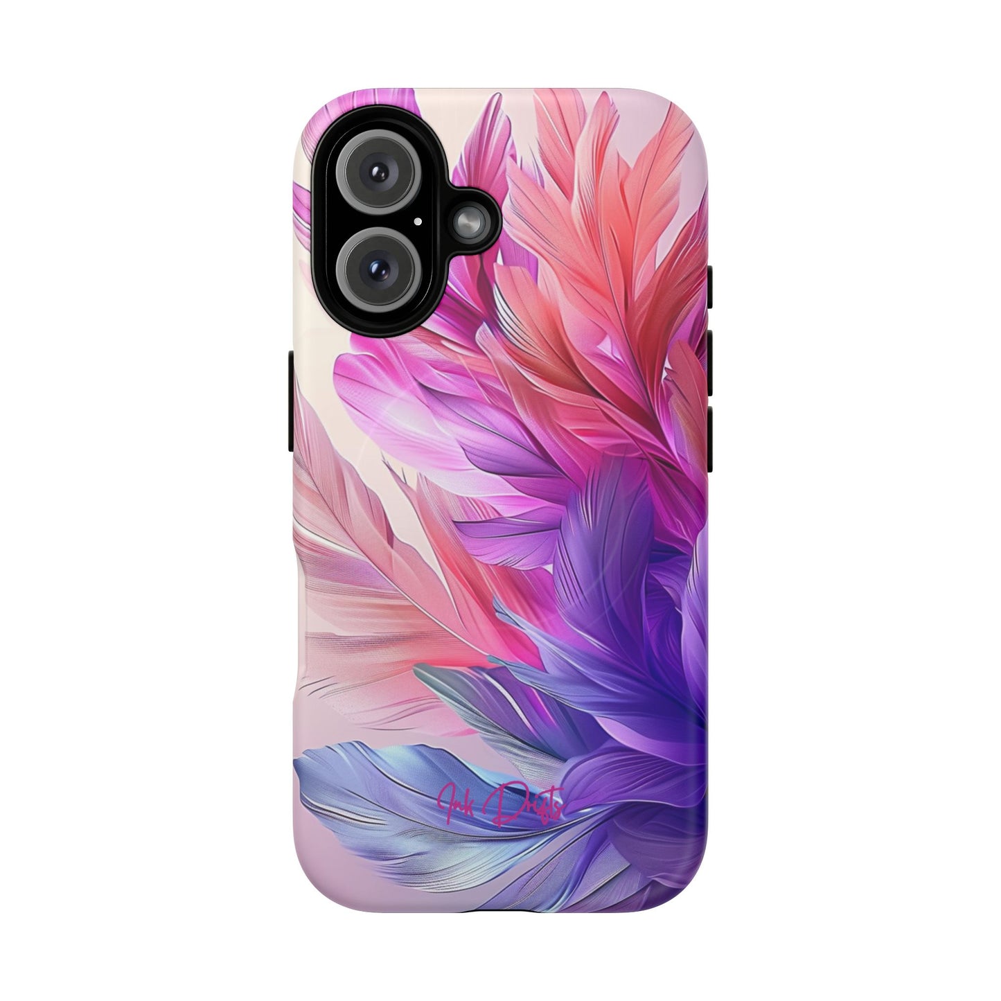 iPhone 16 Matte Phone Case - Feather Bliss | MagSafe iPhone Case