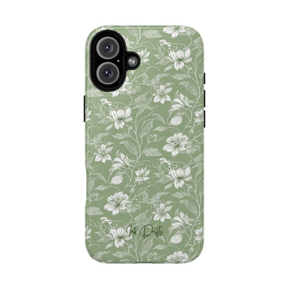 iPhone 16 Plus Glossy Phone Case - Garden Whisper | MagSafe iPhone Case