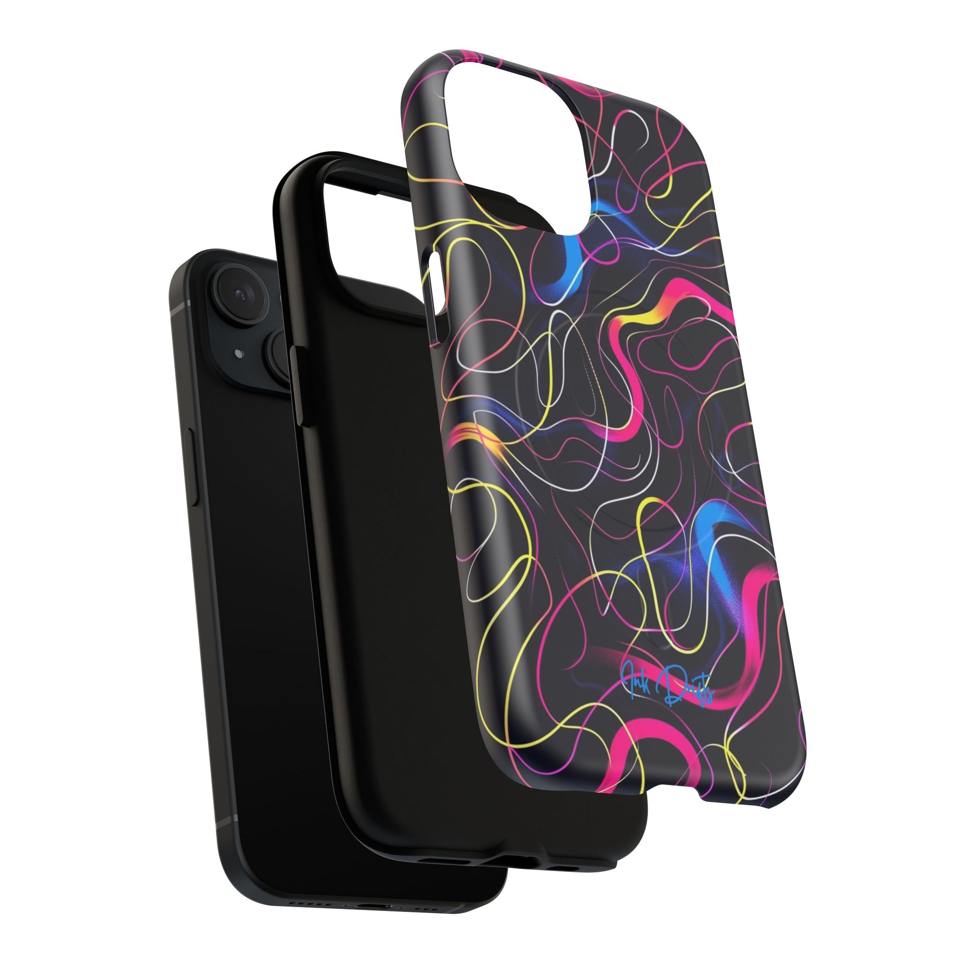 Phone Case - Neon Tangles | MagSafe iPhone Case