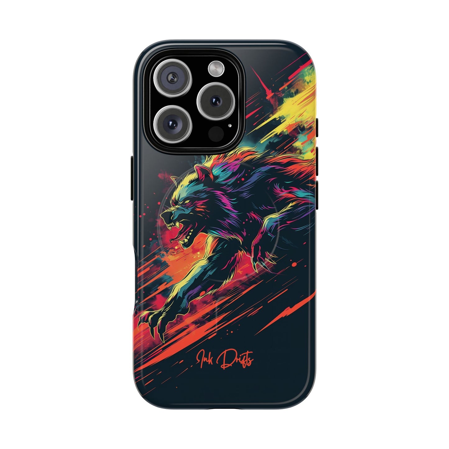 iPhone 16 Pro Glossy Phone Case - Lunar Werewolf | MagSafe iPhone Case