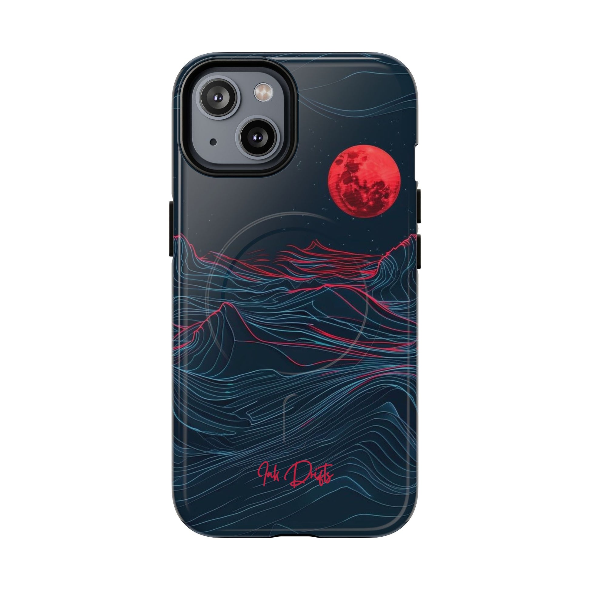 iPhone 14 Glossy Phone Case - Blood Moon | MagSafe iPhone Case