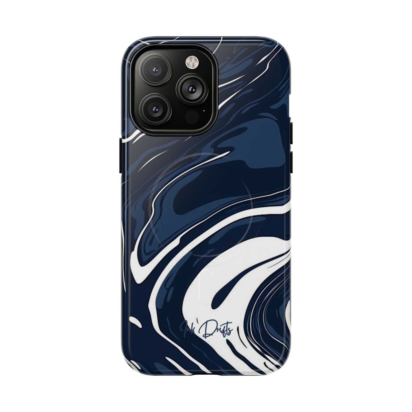 iPhone 14 Pro Max Glossy Phone Case - Marble Swirl | MagSafe iPhone Case