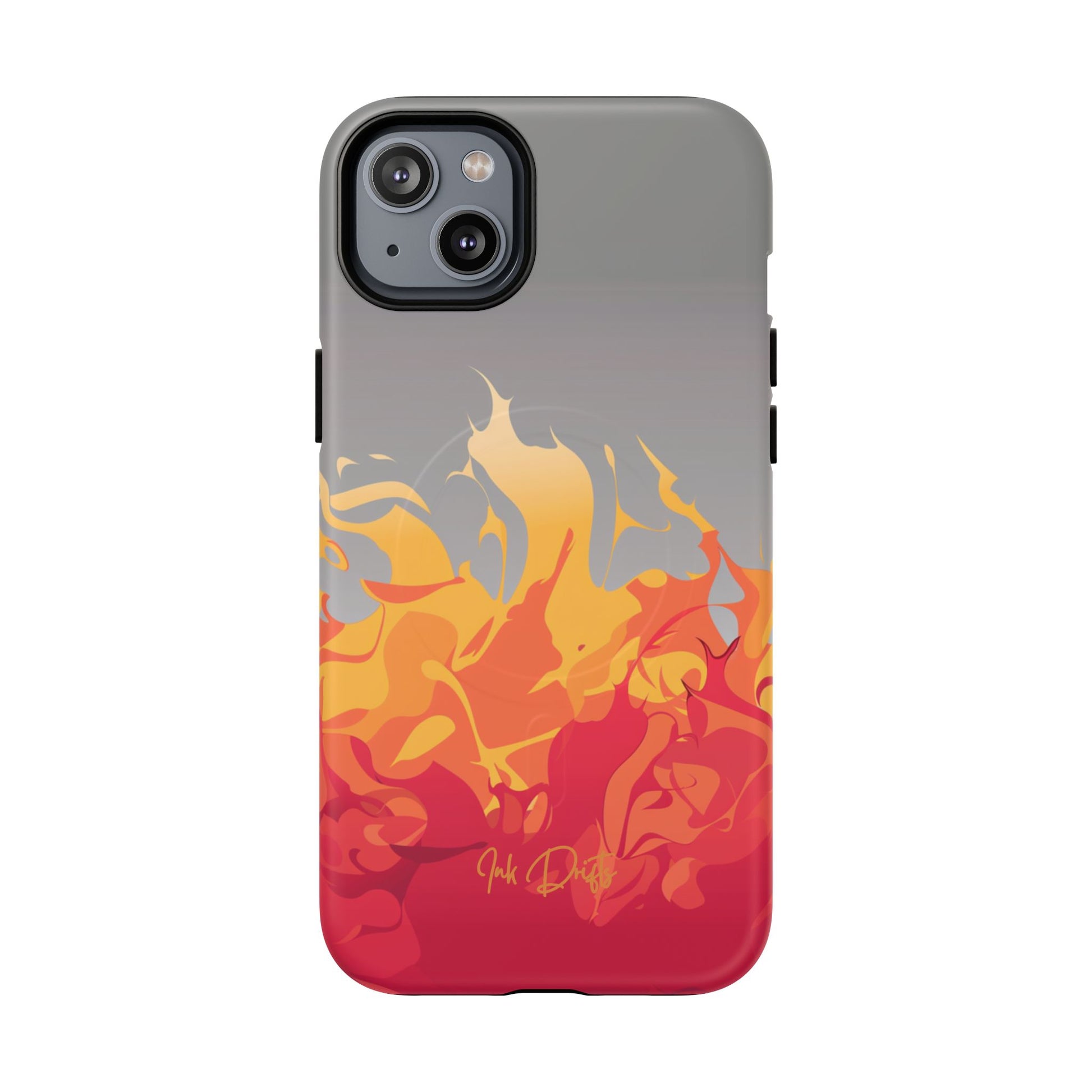 iPhone 14 Plus Matte Phone Case - Flame Burst | MagSafe iPhone Case