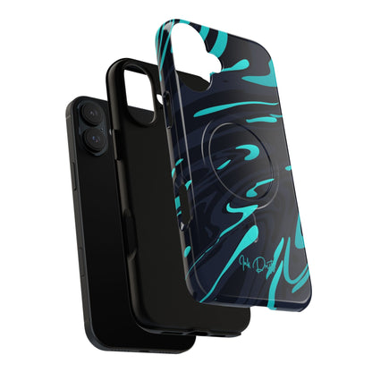 Phone Case - Turquoise Splash | MagSafe iPhone Case