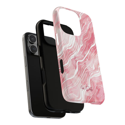 Phone Case - Blush Waves | MagSafe iPhone Case