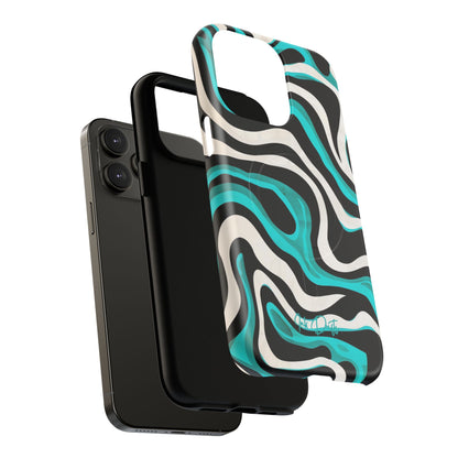 Phone Case - Aqua Strata | MagSafe iPhone Case