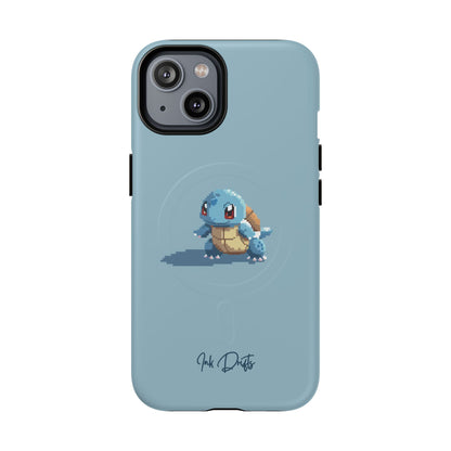 iPhone 14 Matte Phone Case - Pixel Squirtle | MagSafe iPhone Case