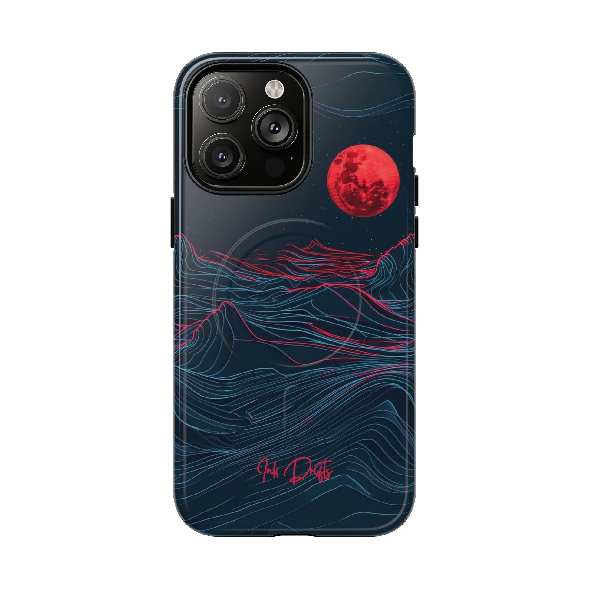 iPhone 14 Pro Max Glossy Phone Case - Blood Moon | MagSafe iPhone Case