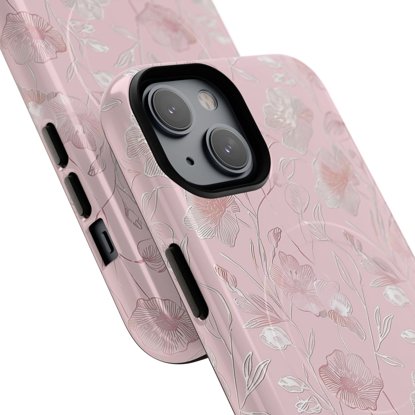 Phone Case - Pink Flora | MagSafe iPhone Case